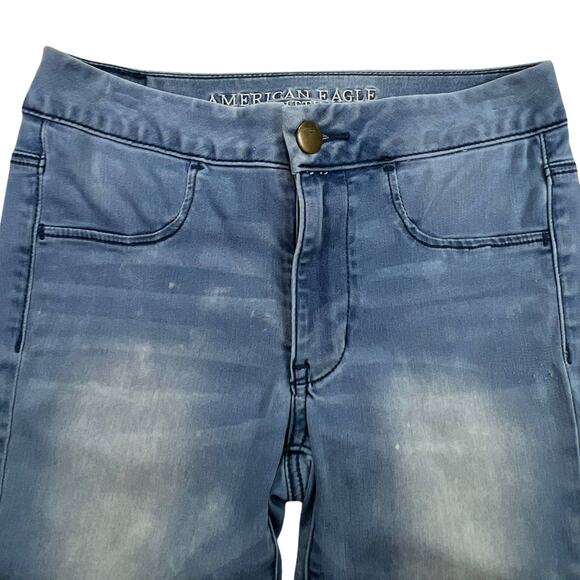 AEO American Eagle Outfitters Extreme Leggings AEO Sateen Jegging Skinny Jeans - Picture 5 of 15